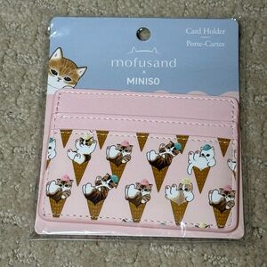 Miniso Mofusand Pink Cat Card Holder